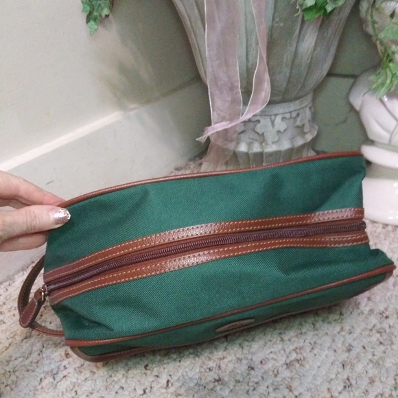 Vintage Men's Polo Ralph Lauren Green Canvas Toiletry Bag - Picture 4 of 10